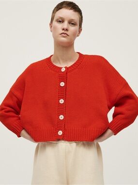 Babaa cardigan no 14, summer flame